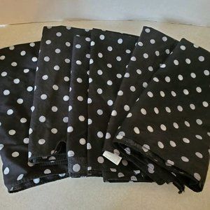 Napkins - Black and White Polka-Dots